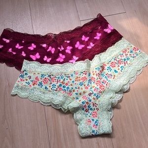 Victorias Secret PINK cheeky panty bundle